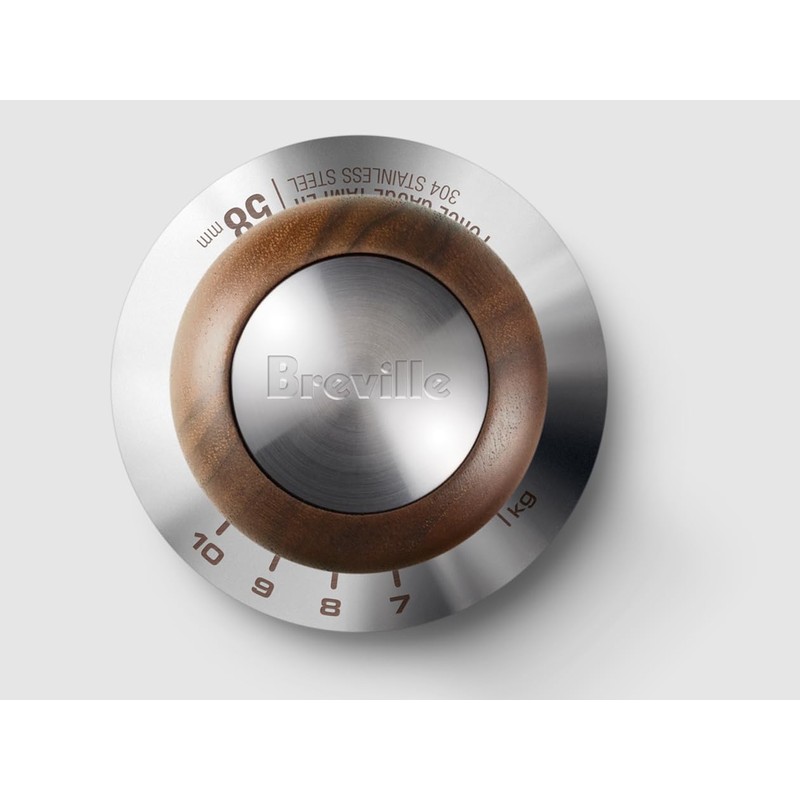 Breville The Force Gauge Tamper, 58 mm, Walnut, BEA302WLW