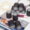 KHEERANA 10 Self Grip Black Hair Rollers Medium Curlers For