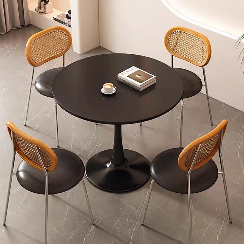 Unbranded Wood Round Dining Table Tulip Table Small Kitchen Table