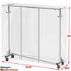 Simple Houseware Industrial Grade Z-Base Garment Rack, 500lb Load with