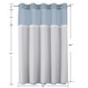 Colorful Star 256GSM Waffle Weave Heavy Duty Shower Curtains, No