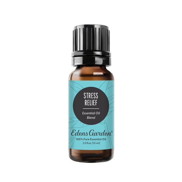 Edens Garden Stress Relief Essential Oil Synergy Blend, 100% Pure Therapeutic Grade (Undiluted Natural/Homeopathic Aromatherapy Scented Essential Oil Blends) 10 ml