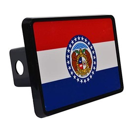Rogue River Tactical Missouri State Flag Trailer Hitch Cover Plug MO