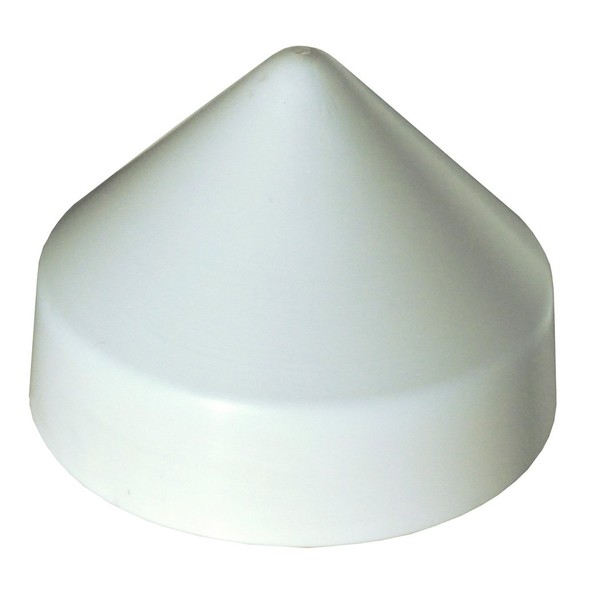 Dock Edge + PVC Cone Head Piling Cap, 10-Inch, White