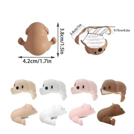 Pack of 8 corner protection edges, cute, table desk, corner protection, cartoon puppy table corner protector, edge table corner protector, with leaves no marks, for furniture with sharp edges