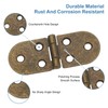 uxcell Folding Table Hinge, 4pcs Iron 270 Degree Round Edge