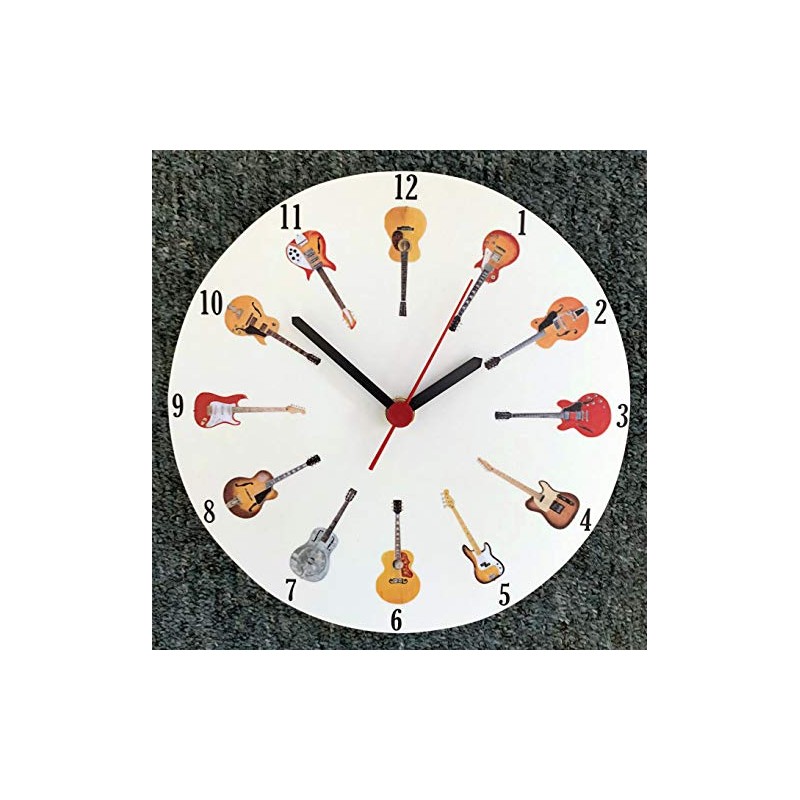 Larkrise Designs Guitar Lovers Clock - Guitar Clock - G27-C