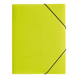 Pagna A4 Lucy Trend Colour Elasticated Folder - Green/Orange/Blue/Pink