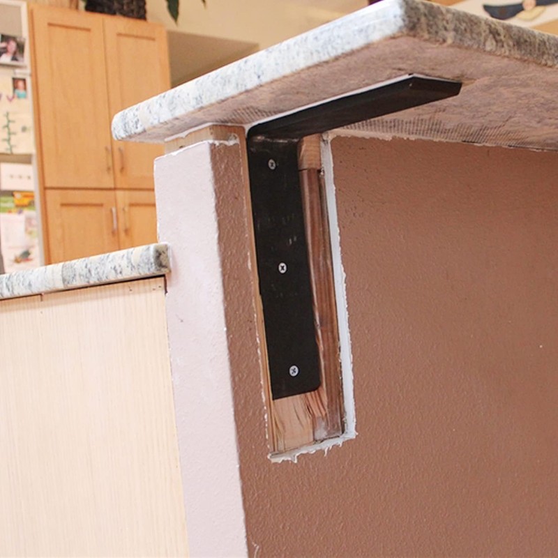 WINKER Countertop Support Bracket 3 Pack Heavy Duty 3/8" Thick