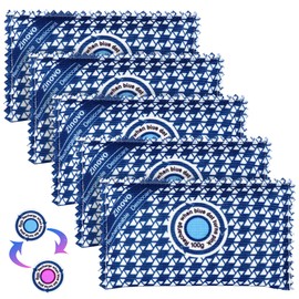 100g Rechargeable Desiccant Packs of 5,Reusable Silica Gel Dehumidifier Moisture Absorbing for storage,Desiccant Dehumidifier for Home Closets, Safe box,Duffle Bag and Cars