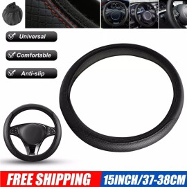 Unbranded Car Steering Wheel Cover 14.5-15 inch Anti-Slip Auto Steering Wheel Accessories