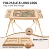 TEAKMAMA 27.6" H Tall 1500 Piece Puzzle Table with Legs,
