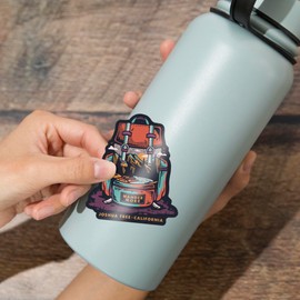 Die Cut Sticker Joshua Tree, California, Wander More, Distressed, Vinyl Sticker 3 to 6 inches, (Waterproof Decal for Cars, Water Bottles, Laptops, Coolers), Large