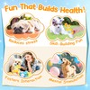 QTwoof Irresistible Weather-Themed 20-Pack Squeaky Dog Toys Set for Small