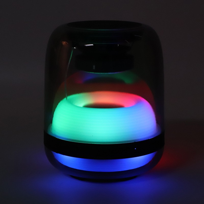 RGB Bluetooth 5.1 Speaker 1200mAh USB Rechargeable IPX4 Waterproof 9D