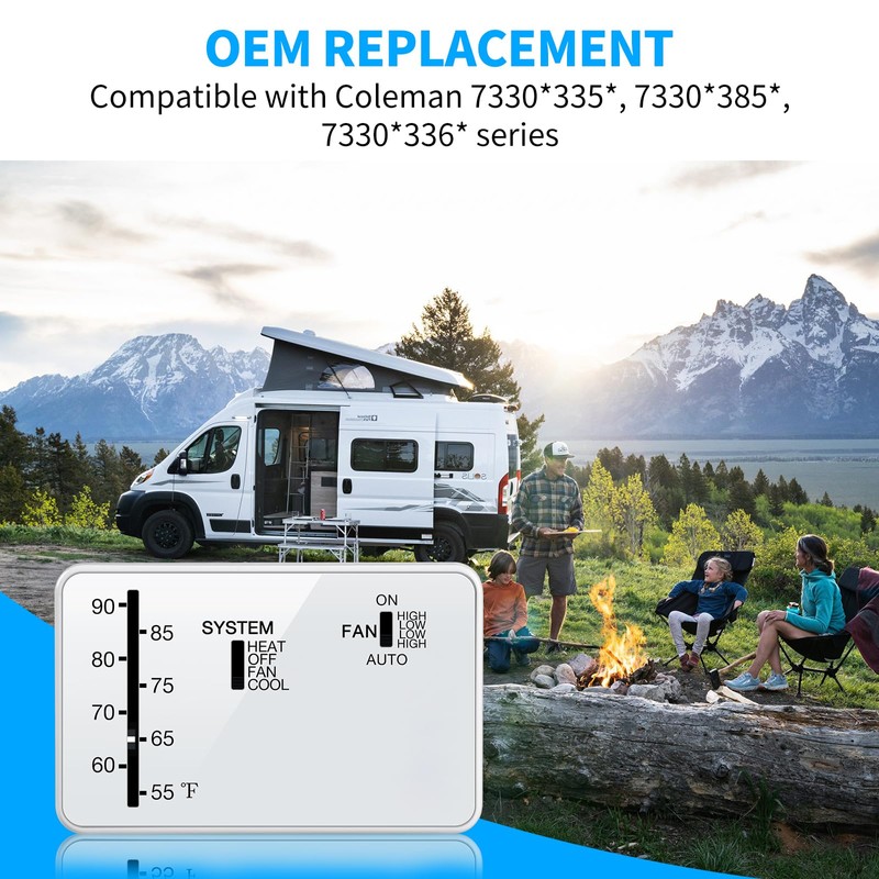 Briidea RV Thermostat Compatible with Coleman 7330 * 335*, 7330