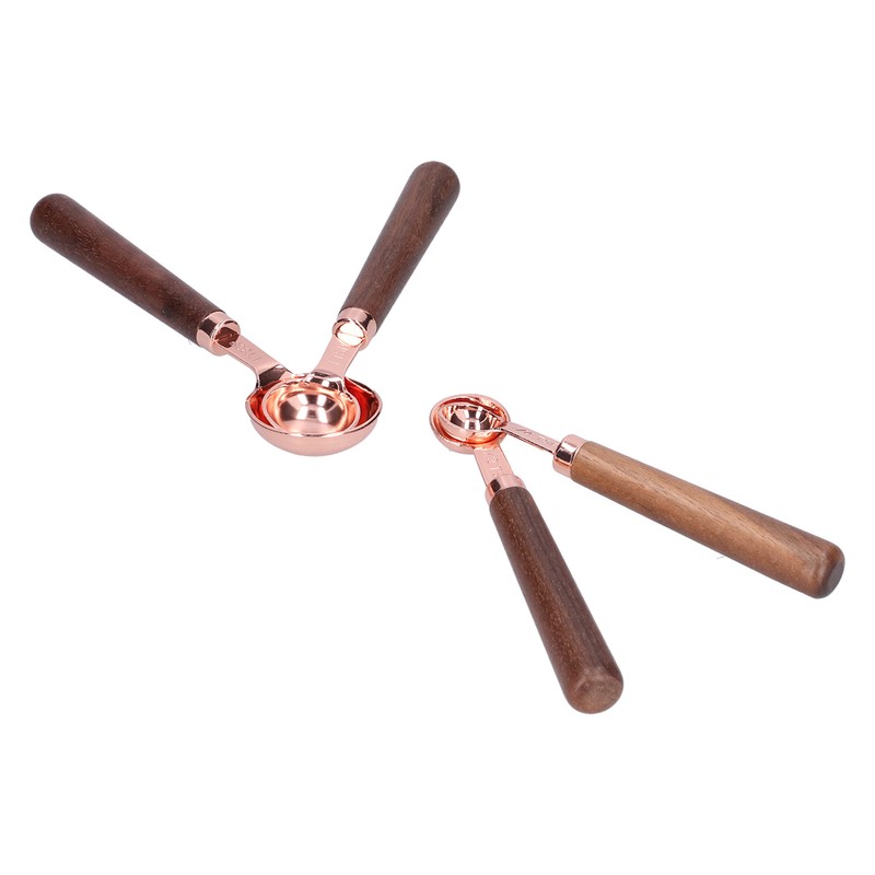 4pcs Rose Gold Measuring Cup with Scale Stainless Steel Measuring