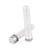 FELTECHELECTR 10pcs 40ml Test Tube Bottles Caps Separation Travel Containers
