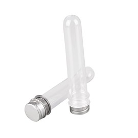 FELTECHELECTR 10pcs 40ml Test Tube Bottles Caps Separation Travel Containers for Beauty Products Cosmetics Liquids Gels