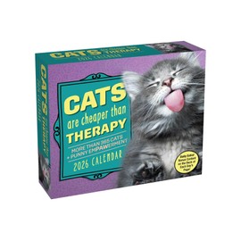 Cats Are Cheaper Than Therapy 2026 Day-to-Day Calendar: More Than 365 Cats