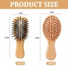 1 Round Bubble Comb and 1 Mini Bubble Comb, Wooden
