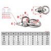 M8 Eye Plate 304 Stainless Steel Hook Wall Mounted Hook