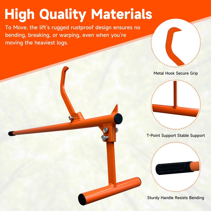 50.9" for Log Lifter, Adjustable Log Roller,Log Roller Tool,Heavy Duty