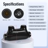 RVBOATPAT Insulated Inline Splice Connector 2/0-6 Gauge Wire Connectors Aluminum