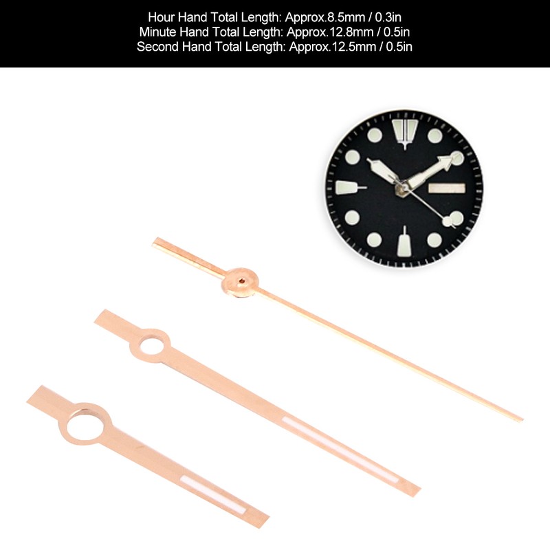 Luminous Men Watch Hour Minute Second Hands Watch Needles Fit