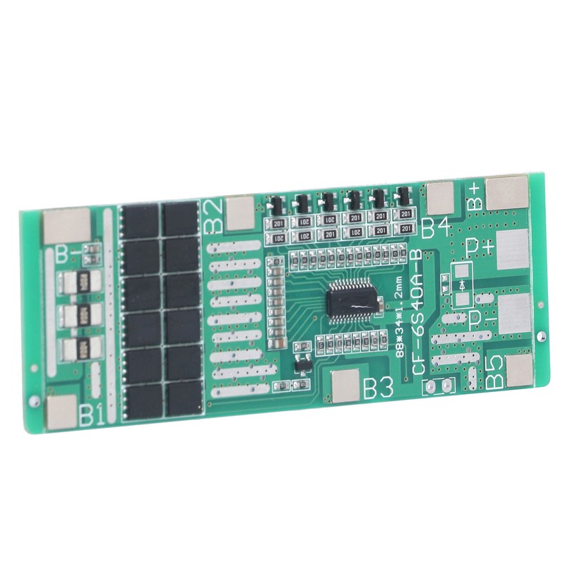 6S 40A Lithium Battery Protection Board BMS Battery Cell Protection