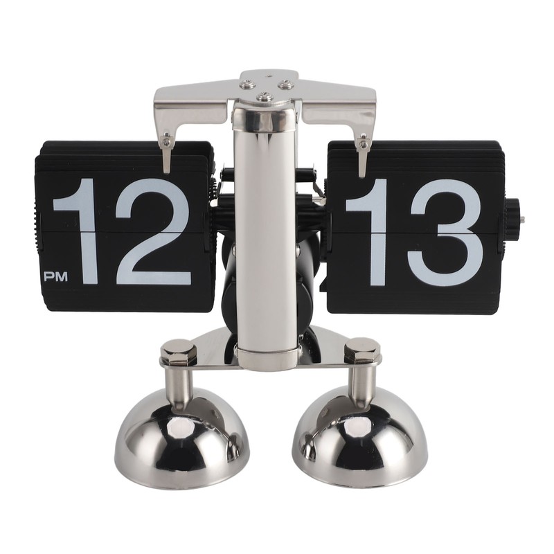 Retro Digital Flip Down Clock Flip Desk Clock Mechanical Battery