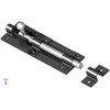 PaulStore 6" Tower Bolt Black Latch Catch For Large Garden