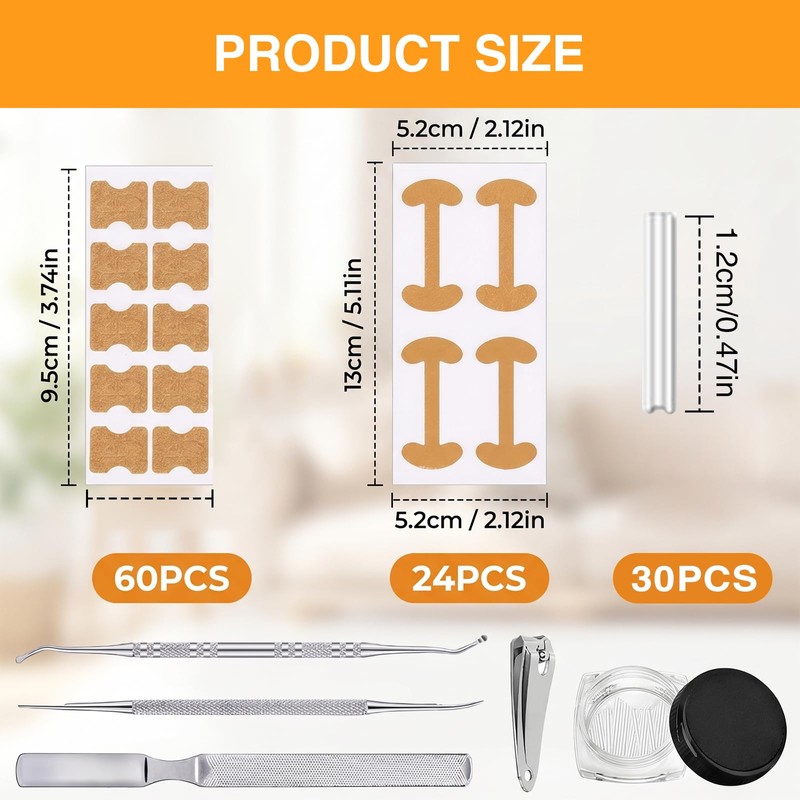 Benaewa 118 Pcs Ingrown Toenail Treatment Kit, Includes Ingrown Toenail