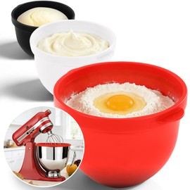 KITOART Silicone Bowl Liners with Lids for KitchenAid 5 QT Mixers, 3-Pack