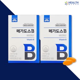 Goryeo Eundan Korea Eundan Megadose B Vitamin B Complex 850mg x 60 tablets (2) (4 months supply) H / 고려은단 메가도스B 비타민B군 850mg x 60정 2개 (4개월분) H