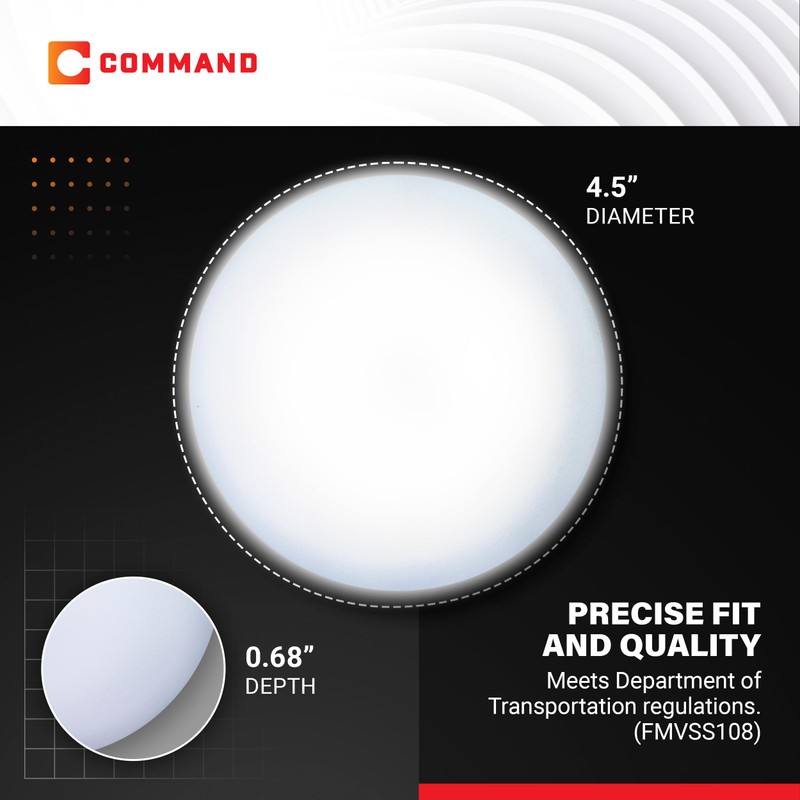 Command Electronics 12V LED Low Profile Surface Mount Ceiling Light