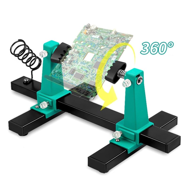 Ieron Circuit Board Holder Heavy Duty Soldering Assembly Stand 360