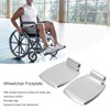 2pcs Wheelchair Footrests Aluminum Alloy Replacement Wheelchair Footplate Pedal Accessory