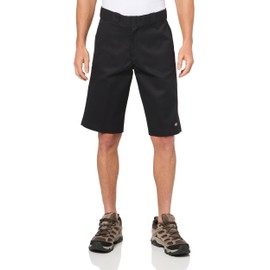 Dickies Men's Relaxed Fit Multi-Use Pocket Work Shorts, 13", Black