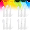 AUEAR, 4 Sets 24 Pack Plastic Spatula Palette Knives Bulk