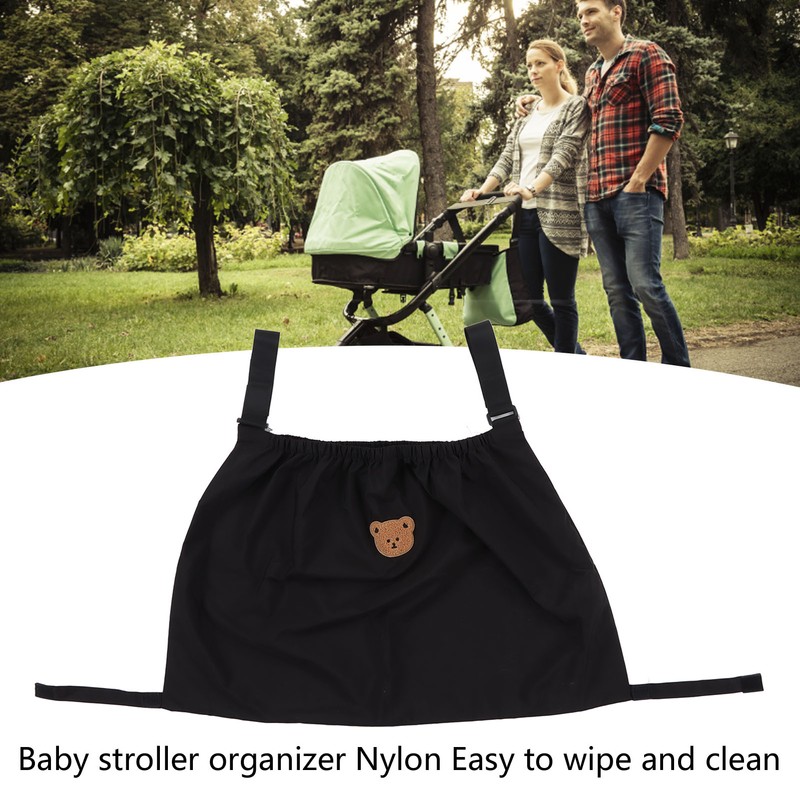 Baby Stroller Storage Organizer Nylon Adjustable Strap Kids Stroller Storage