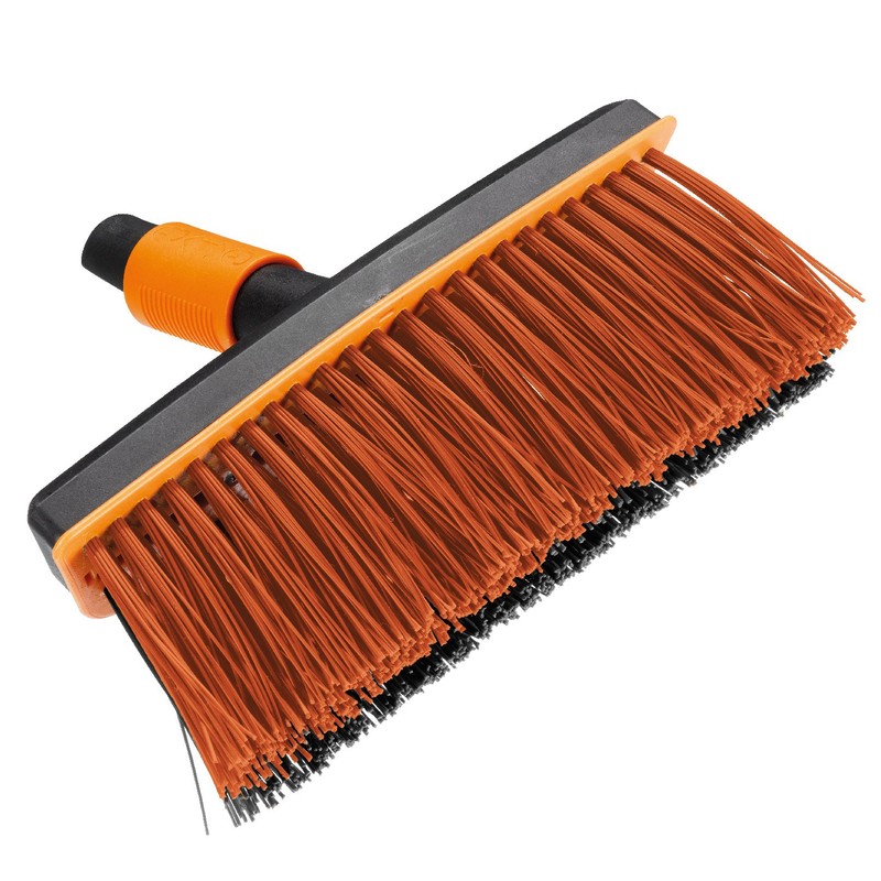 Fiskars 1001417 Cepillo para terrazas, 29x7x28 cm, Black/Orange