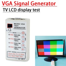 Comphic SVGA XGA VGA Generator Signal Source TV LCD Screen CRT Projector Color Display Monitor Tester Tool Maintenance Detector