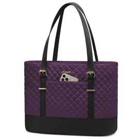 LOVEVOOK Laptop Bag for Women, 15.6 Inch Work Tote Computer Bag With Large Cup Holder, Lightweight Large Laptop Briefcase for Travel, Bussiness, Teacher