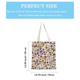 JTOUK TV Series Inspired Gift It’s Time To Meet Classic Characters Group Tote Bag for Comedy Fans (MuppetCharacter Tote EU)