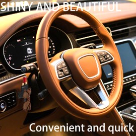 I3DIDEA - Soporte para pintalletas de coche con diamantes de imitación, soporte compacto 2 en 1 para pintalabios y anteojos de sol | Organizador de cosméticos de montaje calcomanía | Accesorios