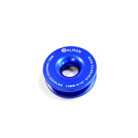 SALMAN 10 Ton（22000lbs） Aluminum Alloy 6061 Snatch Ring Winch Recovery Accessory (Blue)