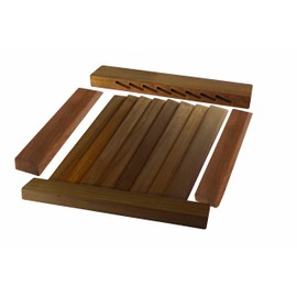 SeaTeak Louvered Door Side Rails, 1 Pair