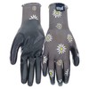 Simply MUD Women's Daisy Printed Nitrile Coated Palm Garden Gloves,