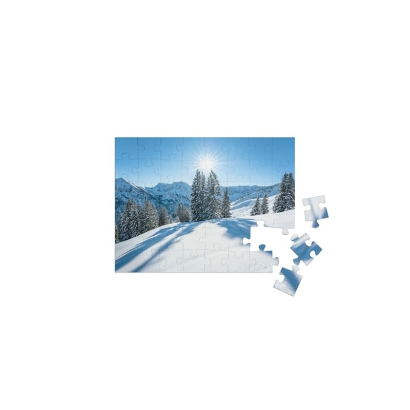 puzzleYOU: Puzzle 48 Pieces Picturesque Allgäu: A Winter Wonderland